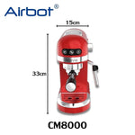 Airbot เครื่องชงกาแฟสด รุ่น CM8000 เครื่องบดกาแฟ,ก้านชงกาแฟ,ถ้วยกรองกาแฟขนาด 1และ2 คัพ,ช้อนตักกาแฟ รับประกัน 1 ปี - Airbot Thailand